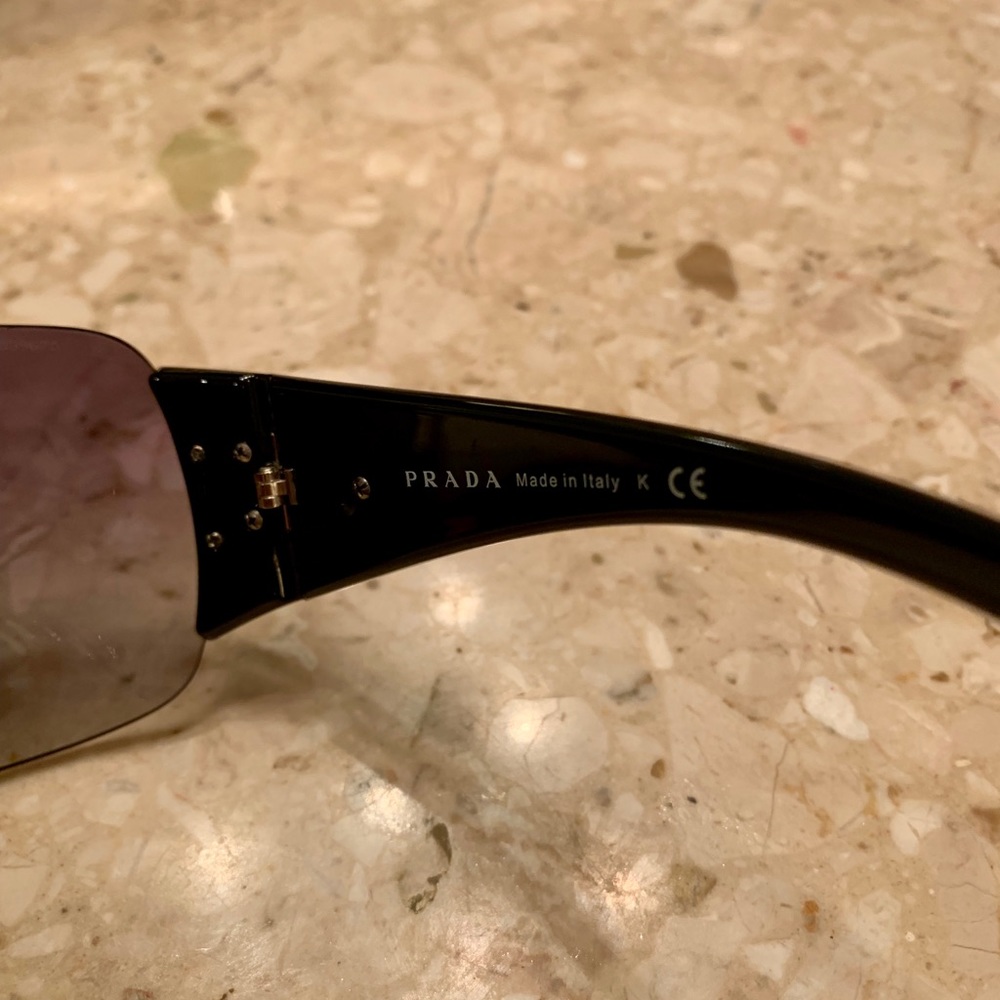 Womens PRADA wrap sunglasses